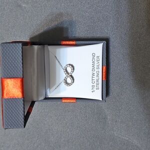 1/10 CT. T.W. Diamond Infinity Pendant Sterling Silver Necklace